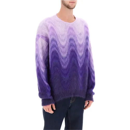 Gradient Brushed Mohair Wool Sweater , male, Sizes: M - ETRO - Modalova