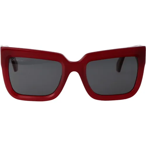 Firenze Sunglasses for Stylish Sun Protection , unisex, Sizes: 55 MM - Off White - Modalova