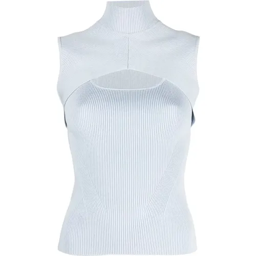 Casual Turtleneck Cut Out Blouse , female, Sizes: XS - Simkhai - Modalova