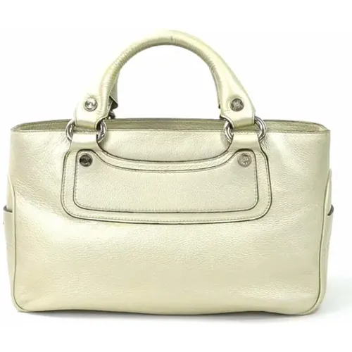 Pre-owned Gold leather Celine bag , female, Sizes: ONE SIZE - Celine Vintage - Modalova
