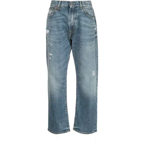 Boyfriend Jeans aus Baumwolle , Damen, Größe: W26 - R13 - Modalova