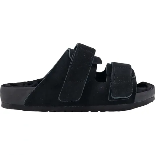 Schwarze Sandalen mit Verstellbaren Riemen , Damen, Größe: 36 EU - Birkenstock - Modalova