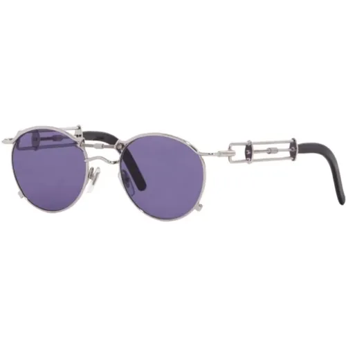 Round Sunglasses with Blue Lenses , unisex, Sizes: ONE SIZE - Jean Paul Gaultier - Modalova