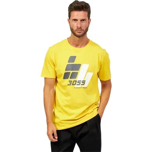 T-Shirts und Polos Gelb , Herren, Größe: XL - Hugo Boss - Modalova