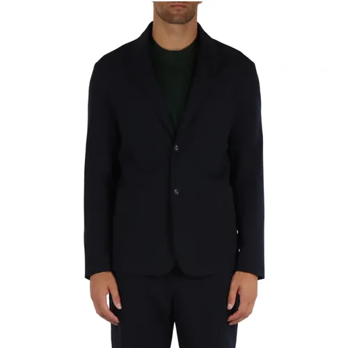 Single-breasted viscose jacket , male, Sizes: S, L, M, XL - Emporio Armani - Modalova