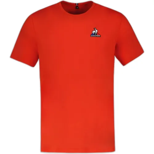 T-Shirt Ess N°4 , Herren, Größe: S - Le Coq Sportif - Modalova