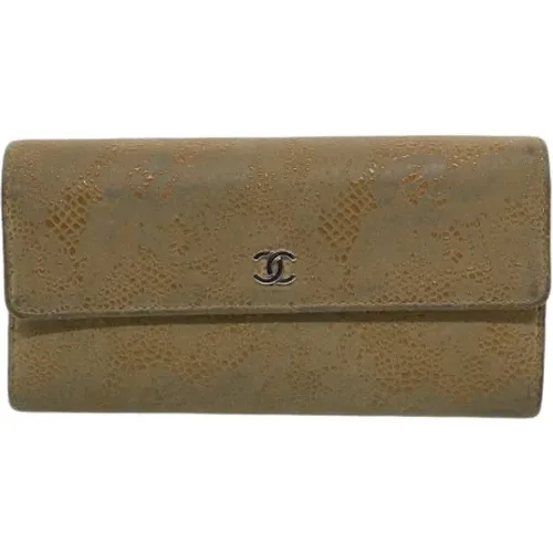 Pre-owned Suede wallets , female, Sizes: ONE SIZE - Chanel Vintage - Modalova