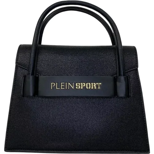 Handtasche mit Markenlogo, schwarze Farbe - Plein Sport - Modalova