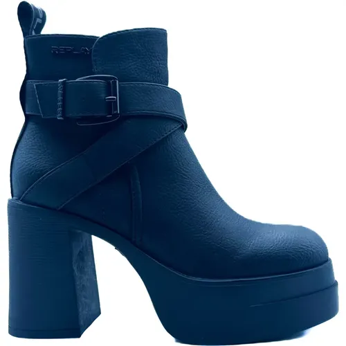 Blaue Angela Stiefel Herbst Winter 2024/2025 , Damen, Größe: 39 EU - Replay - Modalova