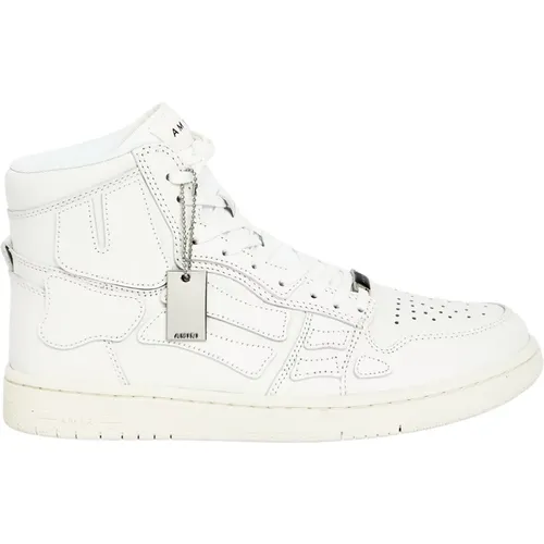 Weiße Skel-Top Hi Sneaker aus Leder - Amiri - Modalova