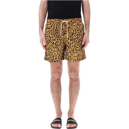 Cheetah Swimshorts , male, Sizes: XL, S - Palm Angels - Modalova