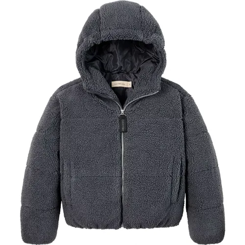 Gefütterte Jacke mit Kapuze - Calvin Klein Jeans - Modalova