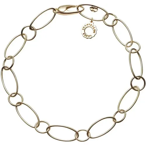 Gold Bracelet with Oval and Round Links , female, Sizes: ONE SIZE - Chantecler - Modalova