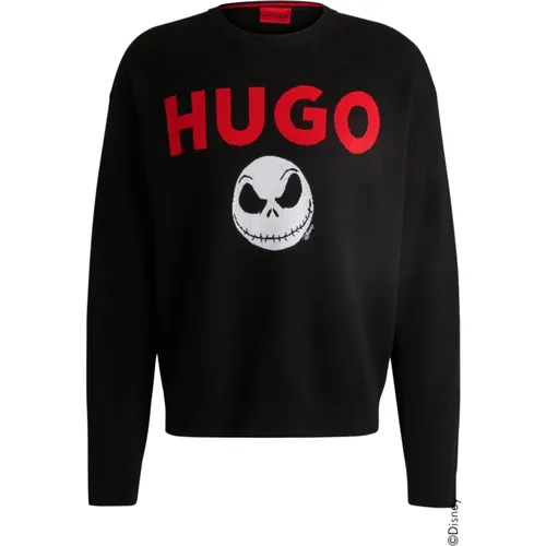 Jack Skellington Oversized Pullover Schwarz - Hugo Boss - Modalova