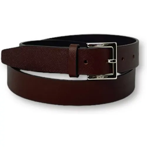 Basic Saffiano Leather Belt , male, Sizes: 90 CM, 105 CM - Orciani - Modalova