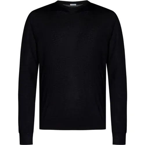 Cashmere Silk Crewneck Sweater , male, Sizes: M - Malo - Modalova