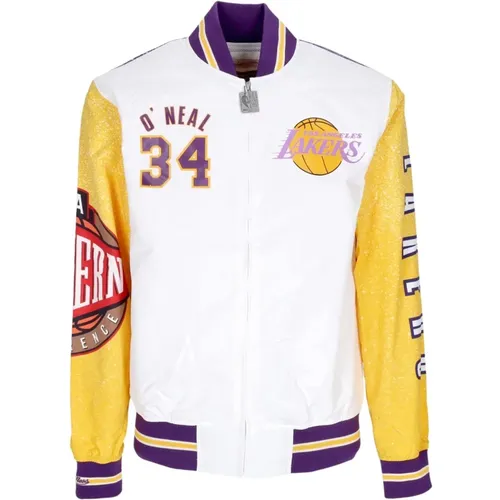 NBA Burst Bomber Jacke Shaquille Oneal , Herren, Größe: M - Mitchell & Ness - Modalova