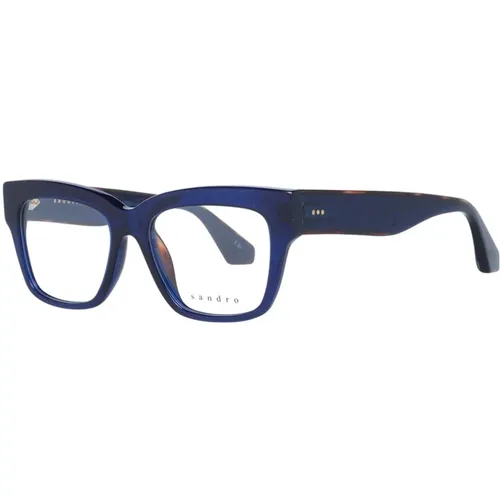 Blaue Eckige Optische Brillen , Damen, Größe: ONE Size - sandro - Modalova