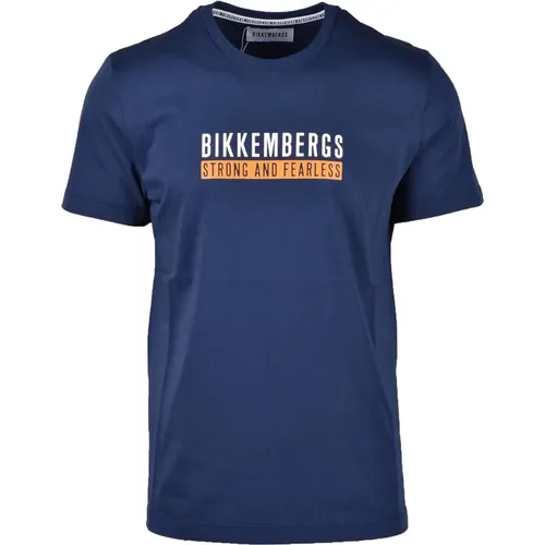 Stylish Cotton T-Shirt for Men , male, Sizes: S, M - Bikkembergs - Modalova