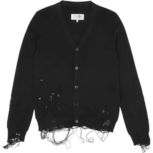 Schwarze Pullover Kollektion , Damen, Größe: S - MM6 Maison Margiela - Modalova