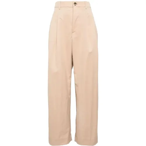 Khaki Drill Chino Pants , female, Sizes: S - Wardrobe.nyc - Modalova