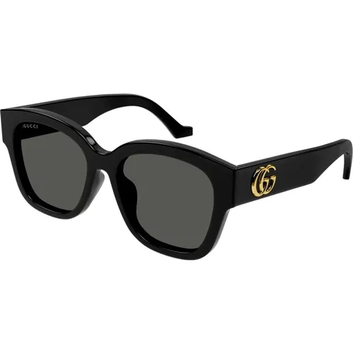 Women's Oval Sunglasses Glossy , female, Sizes: 54 MM - Gucci - Modalova