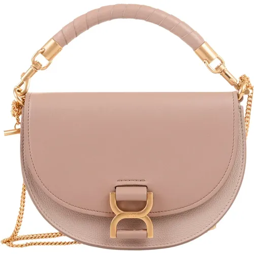 Elegant Woodrose Flap and Chain Bag , female, Sizes: ONE SIZE - Chloé - Modalova