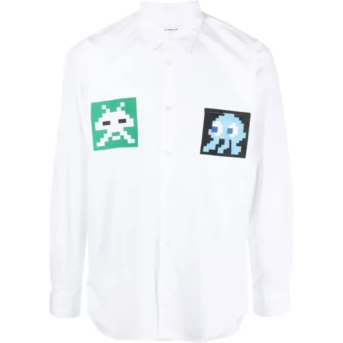 Cotton Long Sleeve Shirt , male, Sizes: L, S, M, XL - Comme des Garçons - Modalova