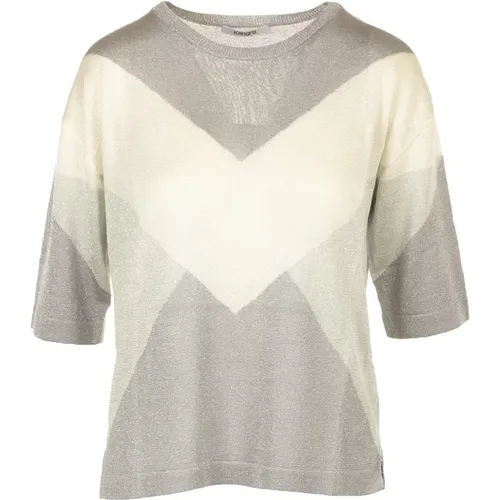 Silver Sweater , female, Sizes: M, S, XS - Kangra - Modalova