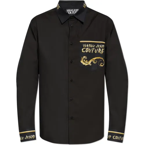 Shirt mit Logo , Herren, Größe: L - Versace Jeans Couture - Modalova