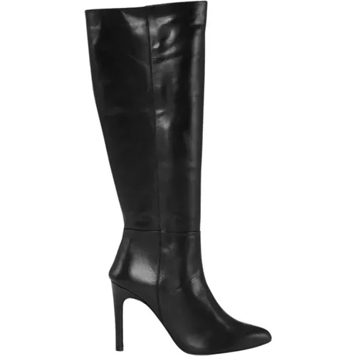 Eleganter Ellie Schwarzer Lederstiefel , Damen, Größe: 36 EU - JoDis - Modalova