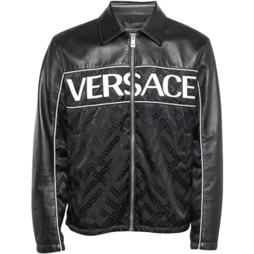 Pre-owned Leder outerwear - Versace Pre-owned - Modalova