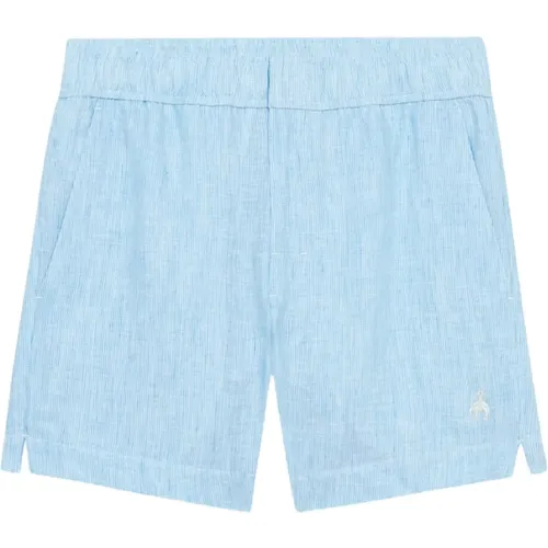 Türkise Leinen Shorts,Rote Leinen-Shorts,Marine Leinen Shorts - Brooks Brothers - Modalova