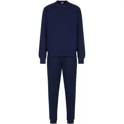 Navy Tracksuit 2023/2024 Collection , Herren, Größe: S - Emporio Armani EA7 - Modalova