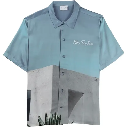 White House Shirt A/O Print , male, Sizes: XL, M, S, L - Blue Sky Inn - Modalova