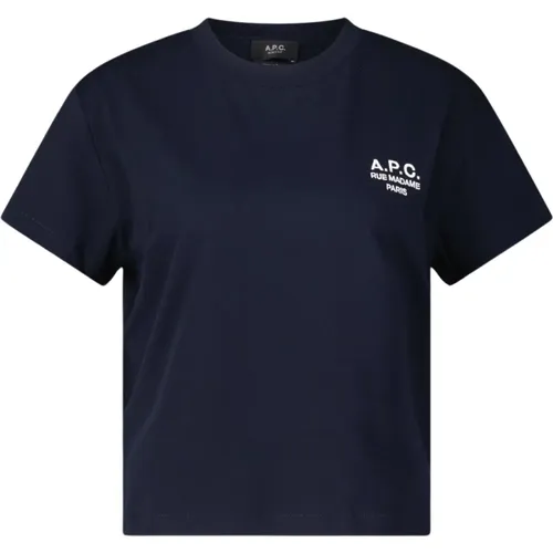 Logo-besticktes T-Shirt , Damen, Größe: L - A.P.C. - Modalova