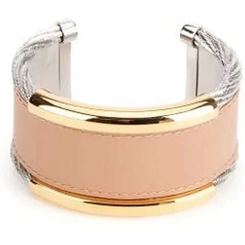 Bicolor Lady Bracelet with Logo Detail , female, Sizes: ONE SIZE - Balenciaga - Modalova