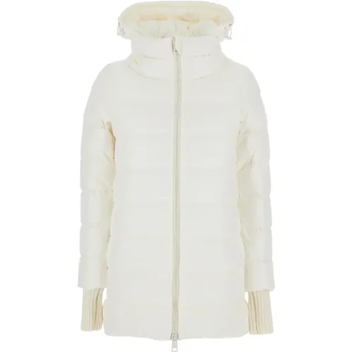 Weiße A-Shape Chamonix Jacke , Damen, Größe: L - Herno - Modalova