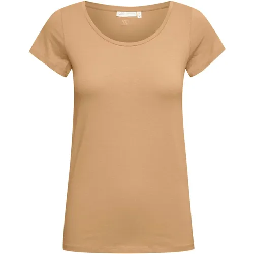 Warm Camel Tight Top T-Shirt , female, Sizes: L, S, M, XL - InWear - Modalova