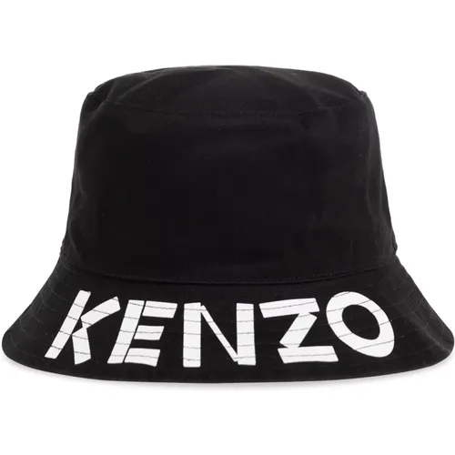 Reversible bucket hat with logo , male, Sizes: L - Kenzo - Modalova