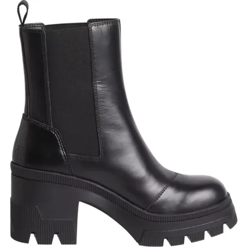 Chunky Heeled Chelsea Boot - , female, Sizes: 7 UK, 6 UK, 5 UK - Calvin Klein Jeans - Modalova