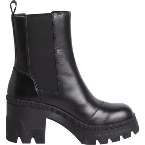 Chunky Heeled Chelsea Boot - , female, Sizes: 7 UK, 6 UK, 8 UK - Calvin Klein Jeans - Modalova