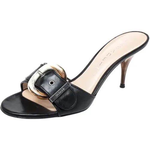 Pre-owned Leder sandals , Damen, Größe: 37 1/2 EU - Casadei Pre-owned - Modalova