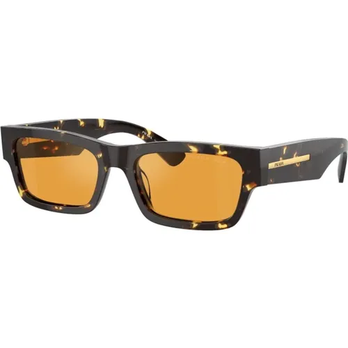 Quadratische Acetat-Sonnenbrille in Braun Schildpatt,Quadratische Acetat-Sonnenbrille Braun Schildpatt - Prada - Modalova