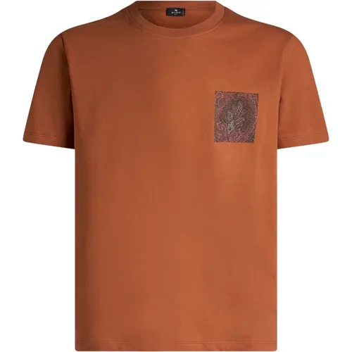 Paisley Print T-Shirt , Herren, Größe: M - ETRO - Modalova