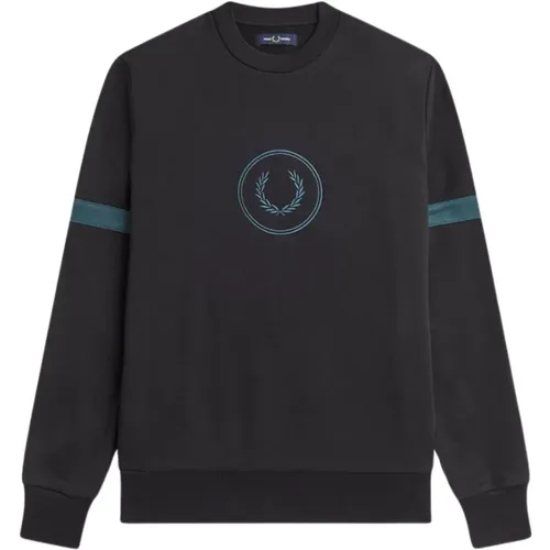 Circle Logo Sweatshirt , male, Sizes: XS, S, L - Fred Perry - Modalova