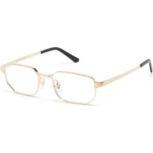 Gold Optical Frame for Everyday Use , male, Sizes: 53 MM - Cartier - Modalova