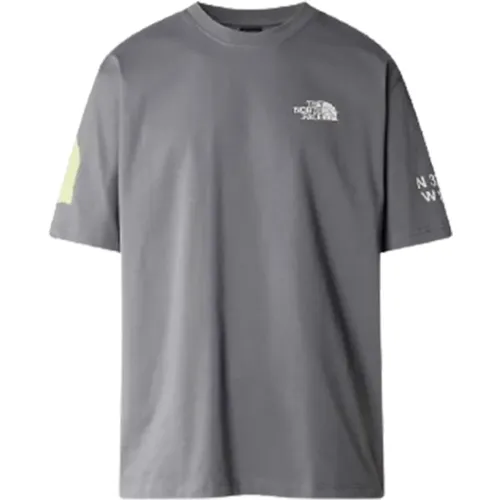 Graphic NSE T-Shirt (Smoked Pearl) , male, Sizes: S, XS - The North Face - Modalova