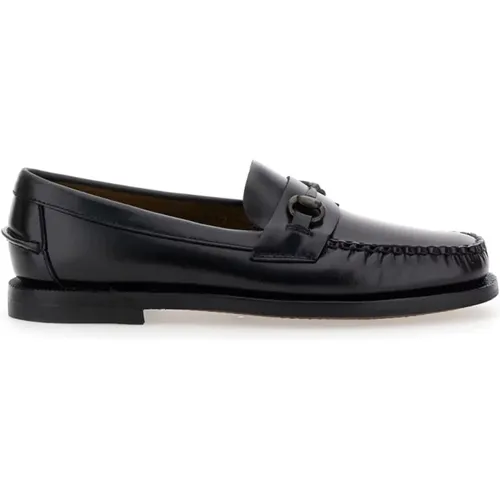 Klassische Joe Schwarze Flache Schuhe , Damen, Größe: 38 1/2 EU - Sebago - Modalova