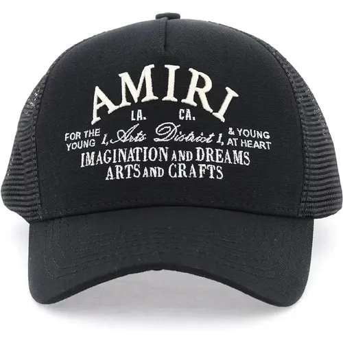 Arts District Trucker Hat , male, Sizes: ONE SIZE - Amiri - Modalova